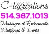 C-tacreations Wedding & Event Decorators 514.367.1013