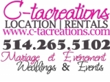 C-tacreations Wedding & Event Decorators 514.367.1013